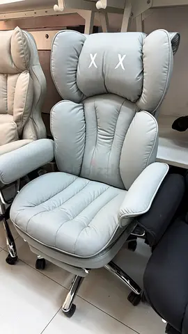 Ergonomic Executive Office Chair with Footrest — Grey 0506768890