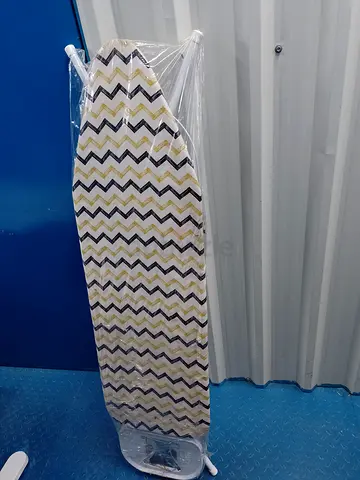 Ironing Board with Cover - Chevron Pattern, Good Condition