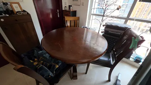 Dining table with 3 chairs for sale
