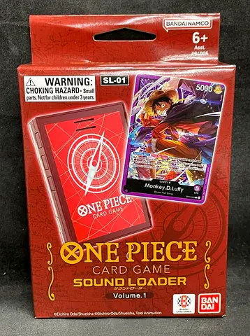 BANDAI 2024 One Piece TCG Card Game: Sound Loader Case Volume 1: Monkey D. Luffy