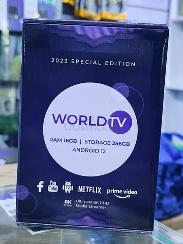 World TV 2023 Special Edition 8K Media Streamer - 16GB RAM, 256GB