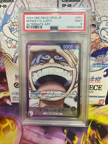 2024 One Piece OP09 JP Monkey D. Luffy Alternate Art PSA 9 Mint Trading Card