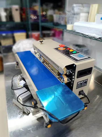 Automatic Continuous Band Sealing Machine, DBF-900, 500W, 110V (Brand New)
