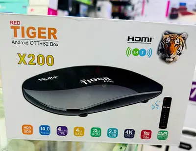 Red Tiger X200 Android OTT + S2 Box - 4GB RAM, 32GB ROM, 4K