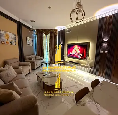 Luxury one-bedroom apartment in Ajman - Al Rashidiya 1 - Oasis Towers - fully furnished with new fu