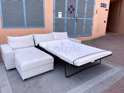Ikea vimle L shape sofa bed Beige
