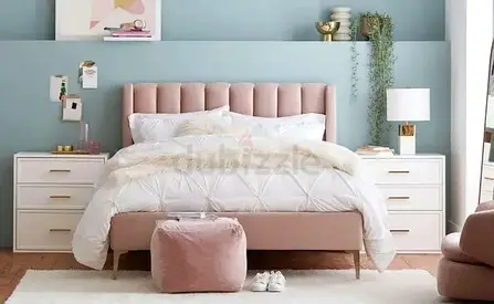 Luxury Custom Bed – Velvet  Fabric Options