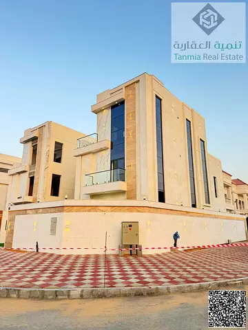 فيلا 6 غرف للبيع الحليو 2 عجمان 3800 قدم سطح مفتوح باركن واسع 2.25 مليون شامل التسجيل