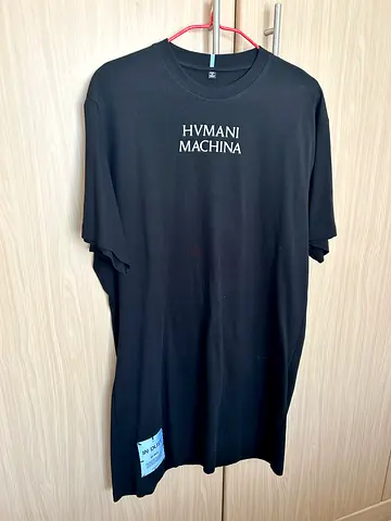 MCQ: Black tshirt-dress Hvmani Machina, M