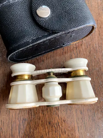 Antique Brass Binoculars Miniature