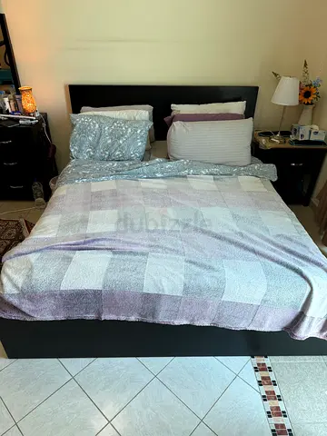 IKEA Malm Queen size bed frame with headboard in EXCELLENT condition. Mattress included.
