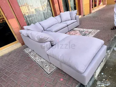 Marina home Luscious original feather filled Sofa Gray Excellent Condition