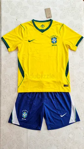 Brazil Football jersy  - Short Sleeve Jersey + Shorts, New