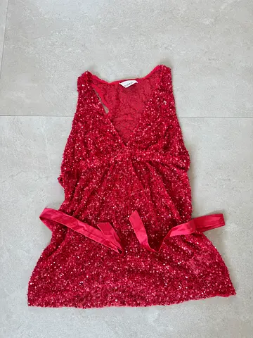 Pinko Pink Sequin Top – Great Condition