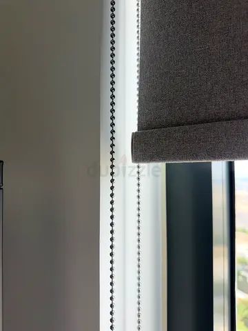 Gray Blackout Roller Blind - 147cm each