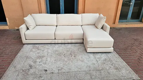 L-Shaped Cratebarrel sofa