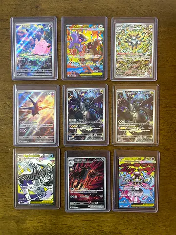 Collection of Rare Full Art Pokémon Cards - Ascended Heroes and Perfect Order