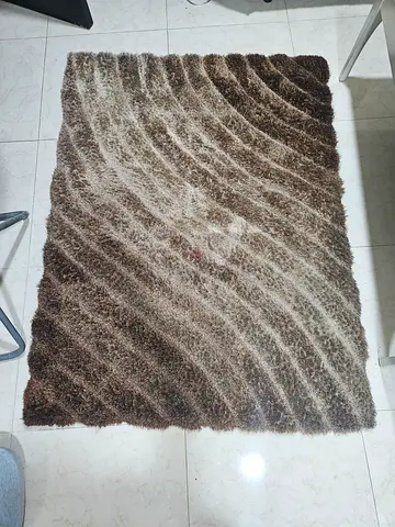 Mala 3D Shaggy Rug - 120 x 160 cm, Gold (Hand Tufted)