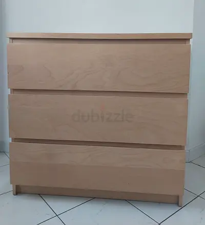 IKEA MALM chest of 3 drawers