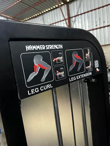 Hammer Strength Leg Curl and Leg Extension Machine