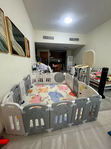 Playpen with Basketball Hoop