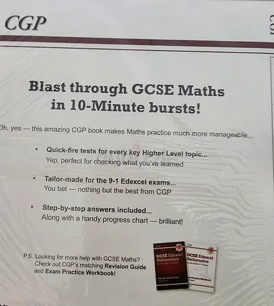 CGP GCSE Maths 10-Minute Blasts (Higher Level) - Practice Book