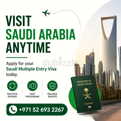 Visit Saudi Arabia Anytime Apply for your Saudi Multiple Entry Visa today.