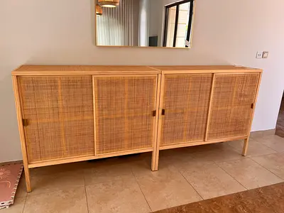 IKEA Stockholm 2 door sliding cabinet