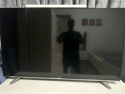 55 inch inch flat panel LED TV in good working condition- minor screen scratch however not visible