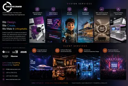 CreativeCraver | 3D Design • Events • Exhibition Stands • Fit-Out Solutions