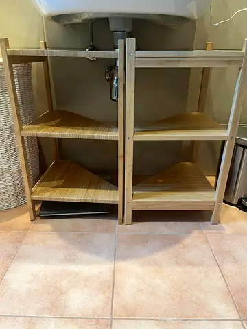 2 x IKEA Ragrund Corner Shelf Unit