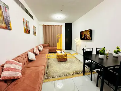 شقة فاخره ثاني ساكن غرفتين وصالة مع بلكونه .عجمان النعيميه 1 .مفروشه بالكامل للإيجار الشهري. الايجار يشمل الفواتير والإنترنت