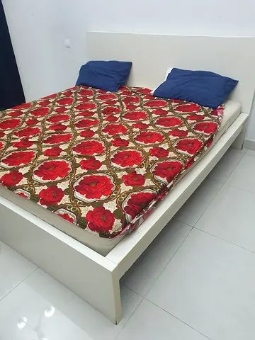 White Bed From Ikea