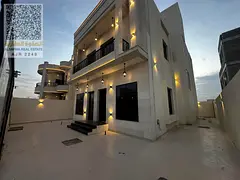 A brand new, modern villa in one of the best locations in Ajman, with high-quality finishing.