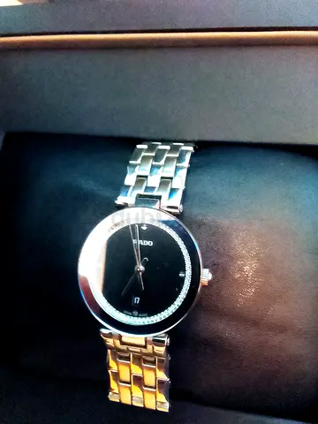 Authentic RADO watch with crushed diamond and receipt