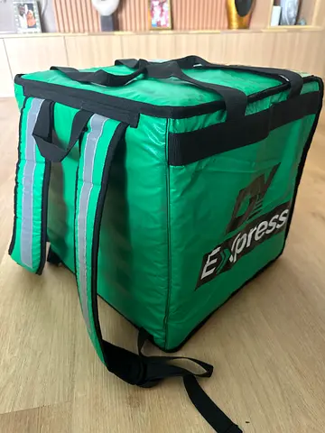 Insulated Food Delivery Backpack (Green) - Good Condition
