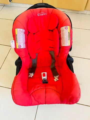 Graco infant car seat - red, used, clean condition