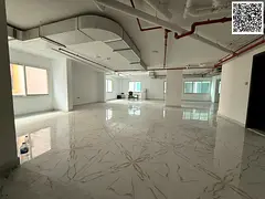 Office or full commercial floor for rent in Al Mowaihat, new building, up to 2500 sq ft, modern fini