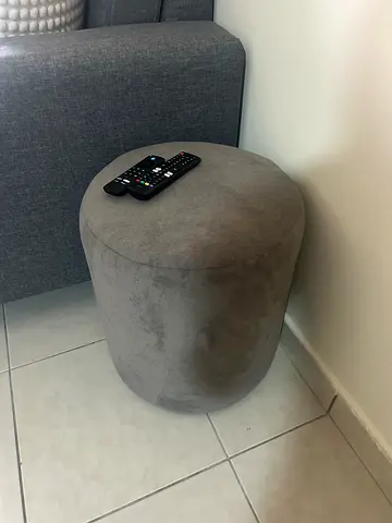 Grey pouf/ foot stool 30AED