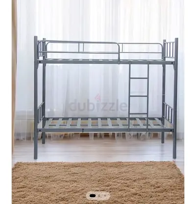 Metal Bunk Bed Frame - Sturdy grey