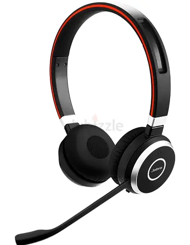 Jabra Evolve 65 Wireless Stereo On-Ear Headset - Microsoft Certified Headphones long battery and usb