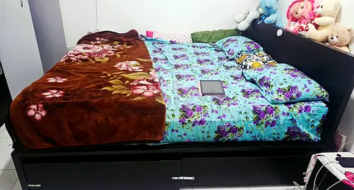 bed and mattress