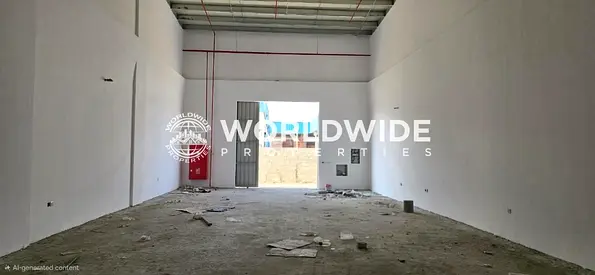 مستودع جداً رخيص بمساحة 1600 قدم مربع للإيجار في منطقة الجرف الصناعية | كهرباء ثلاث مراحل | مقابل مول الصين