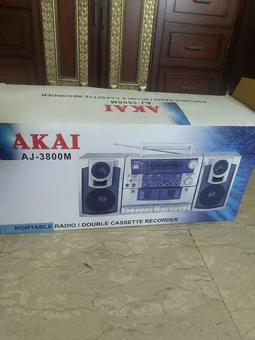 Portable radio/ Double cassette recorder