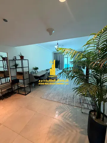 Sea view, three-bedroom duplex apartment for monthly rent 🏡 in Corniche Residence Towers, Ajman ✅