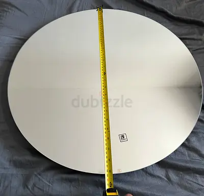 Round Wall Mirror 60cm — Simple Frameless Bathroom/Bedroom Mirror