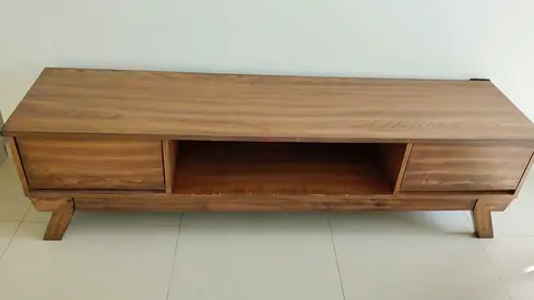 Solid Wood TV Cabinet / Media Console - Mid Century Style