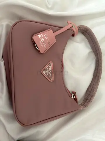 Light Pink Prada Re-Edition 2005 Nylon Shoulder Bag