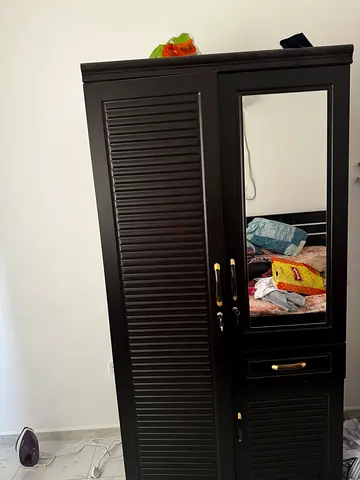 Double door cabinet with drawers and etc