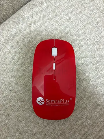 SamraPlus Wireless Optical Mouse - Red, Light Use